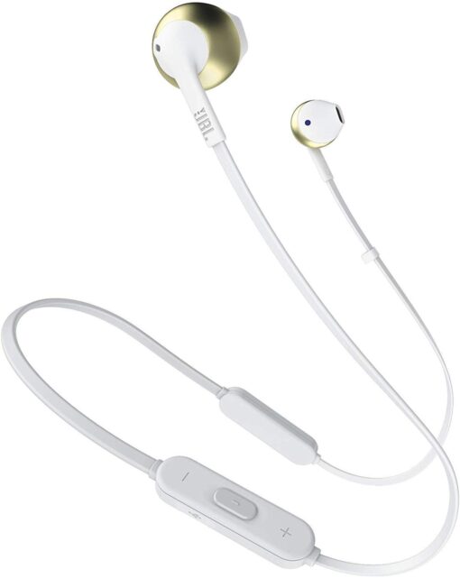 JBL T205BT Pure Bass Wireless Metal Earbud Headphones with Mic 4