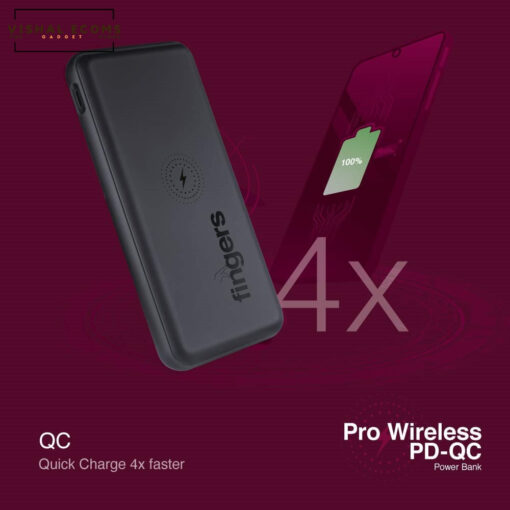 Fingers wireless powerbank