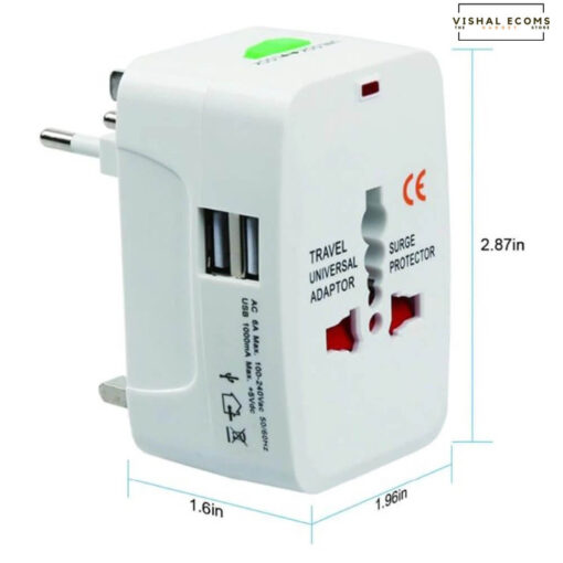 Universal Multi plug adapter with USB