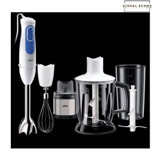 Braun MQ-3048 MultiQuick 3 Hand Blender 700w with Spice grinder, Beater, Chopper and Ice Crusher