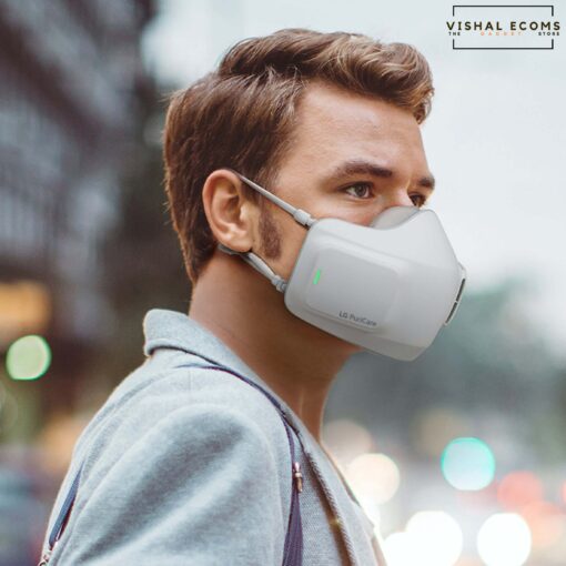 Buy LG Puricare Wearable Air Purifier Mask, H13 HEPA Filters, White Color 1