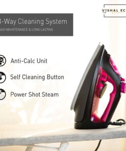 Panasonic Steam Iron 2300W Ni-U400 Pink Big Ceramic Soleplate