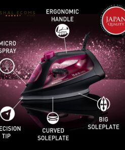 Panasonic Steam Iron 2300W Ni-U400 Pink Big Ceramic Soleplate