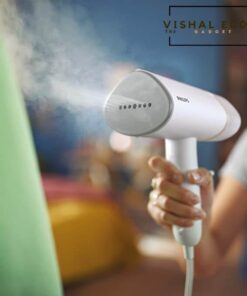 PHILIPS 3000 series Compact and foldable Handheld Steamer STH3020/16 White Garment Steamer Metal Plate
