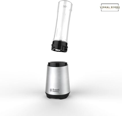 Buy Russell Hobbs Mix&Go Steel Blender/Stand Mixer, Smoothie Maker (300 Watt), Stainless Steel, including 2 drinking bottles, 600 ml
