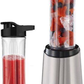 Russell Hobbs Mix&Go Steel Blender/Stand Mixer Smoothie Maker 300 Watt Stainless Steel including 2 drinking bottles 600 ml