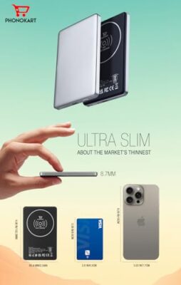 PHONOKART Slim MAGSAFE 5000 mAh Power Bank Ultra Slim