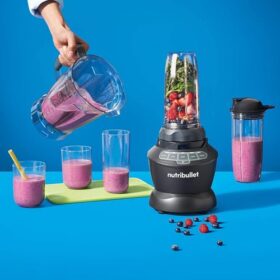Nutribullet 1200W Combo Blender USA #1 Mixer / Grinder / Smoothie Maker The Original Nutribullet Food Processor Best Blender 3 Unbreakable Jars 1.8L Extra Large Pitcher & Tamper