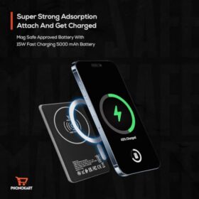 PHONOKART Slim MAGSAFE 5000 mAh Power Bank Ultra Slim