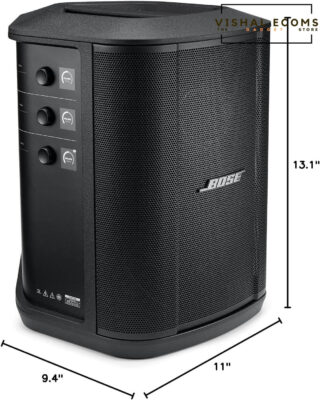 Bose S1 Pro+ All-in-one Powered Portable Bluetooth Speaker Wireless PA System, Black