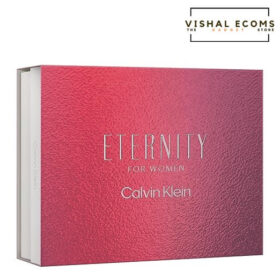 Calvin Klein Women's Eternity Gift Set Eau de Parfum 100ml +Body Lotion 100ml +Travel Spray 10ml