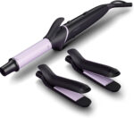 Philips BHH816/00 3-in-1 hair styling set straightener curler crimper
