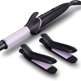 Philips BHH816/00 3-in-1 hair styling set straightener curler crimper